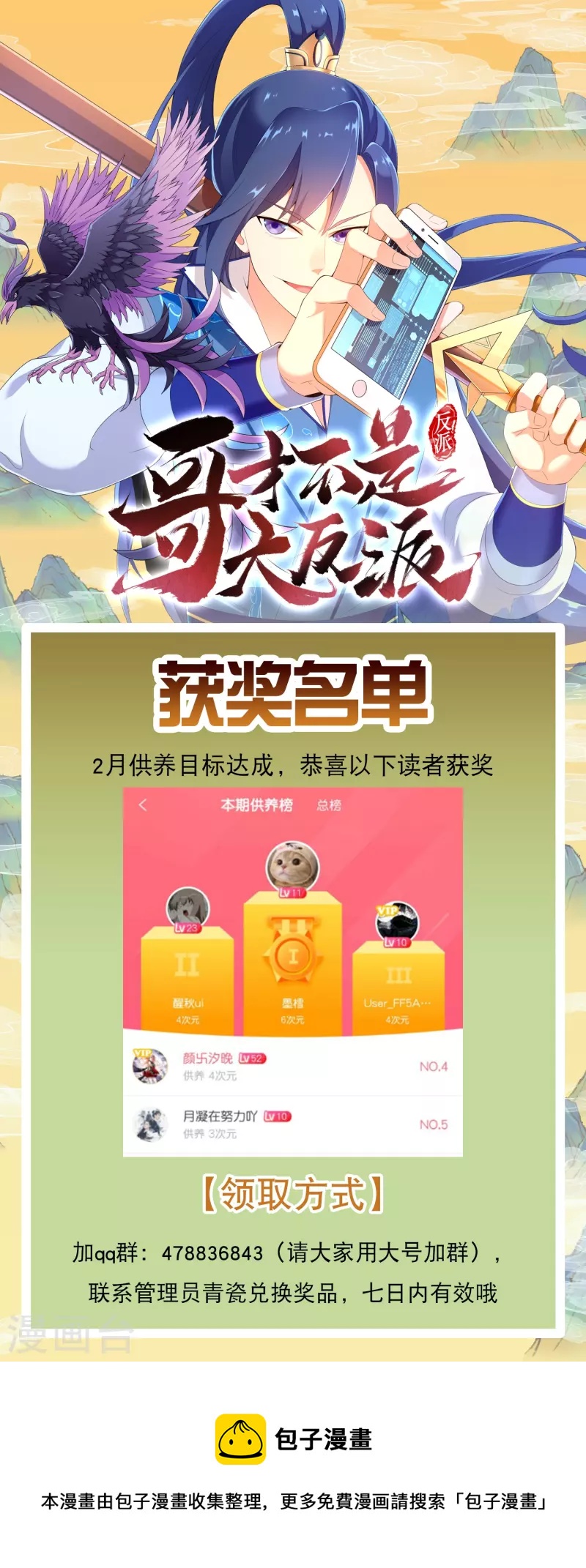 哥纔不是大反派 - 2022年2月供養獲獎名單 - 1